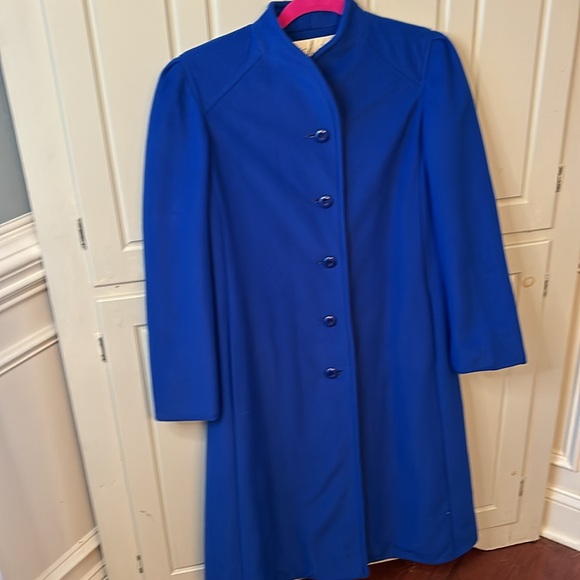 Vintage Y2K women’s long blue coat. - Picture 1 of 13
